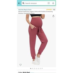 Maternity jogger scrub pants